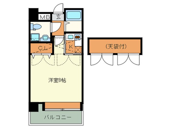 ｴｽﾃｰﾄﾓｱ平尾ﾊﾟｰｼﾞｭの物件間取画像